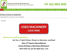 Tablet Screenshot of leapfrogmachinery.com.au